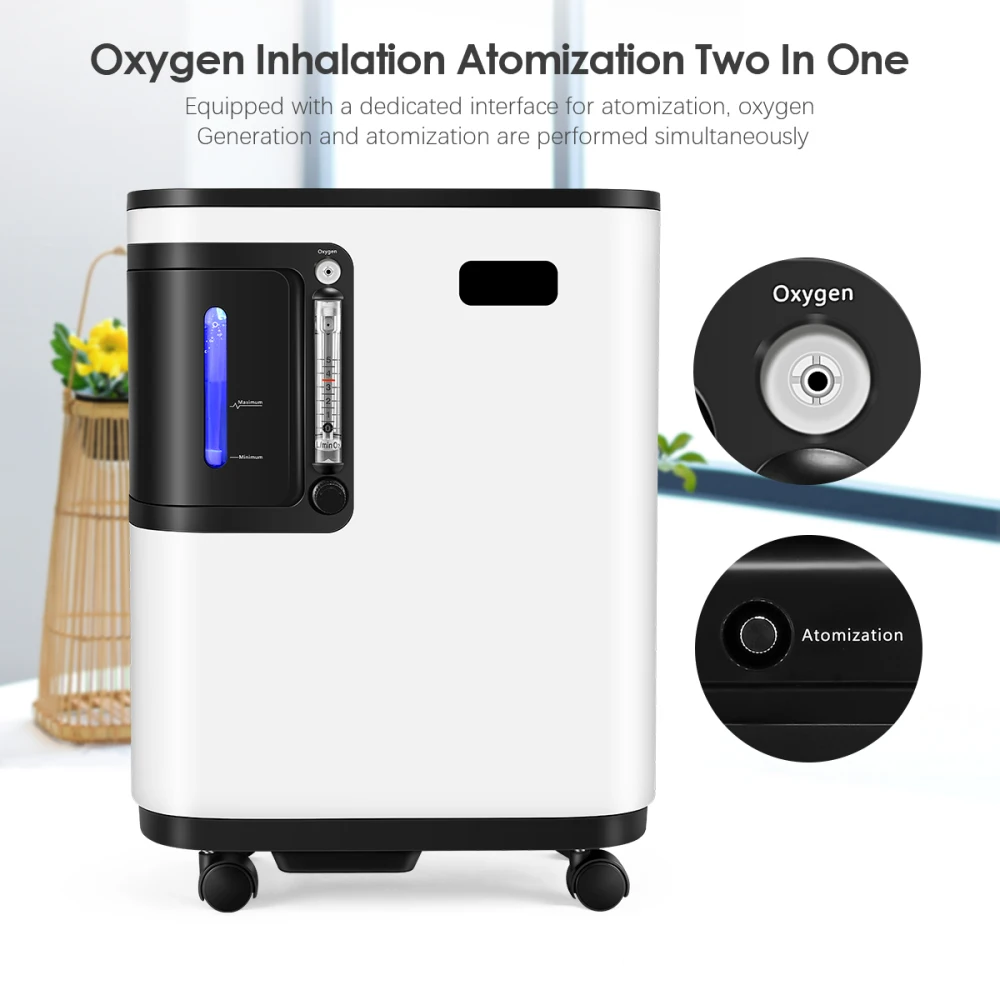 

0.5-3L/min Oxygen Concentrator Portable Oxygen Generator Oxygene Make Machine High Purity Air Purifier for Home Care No Battery