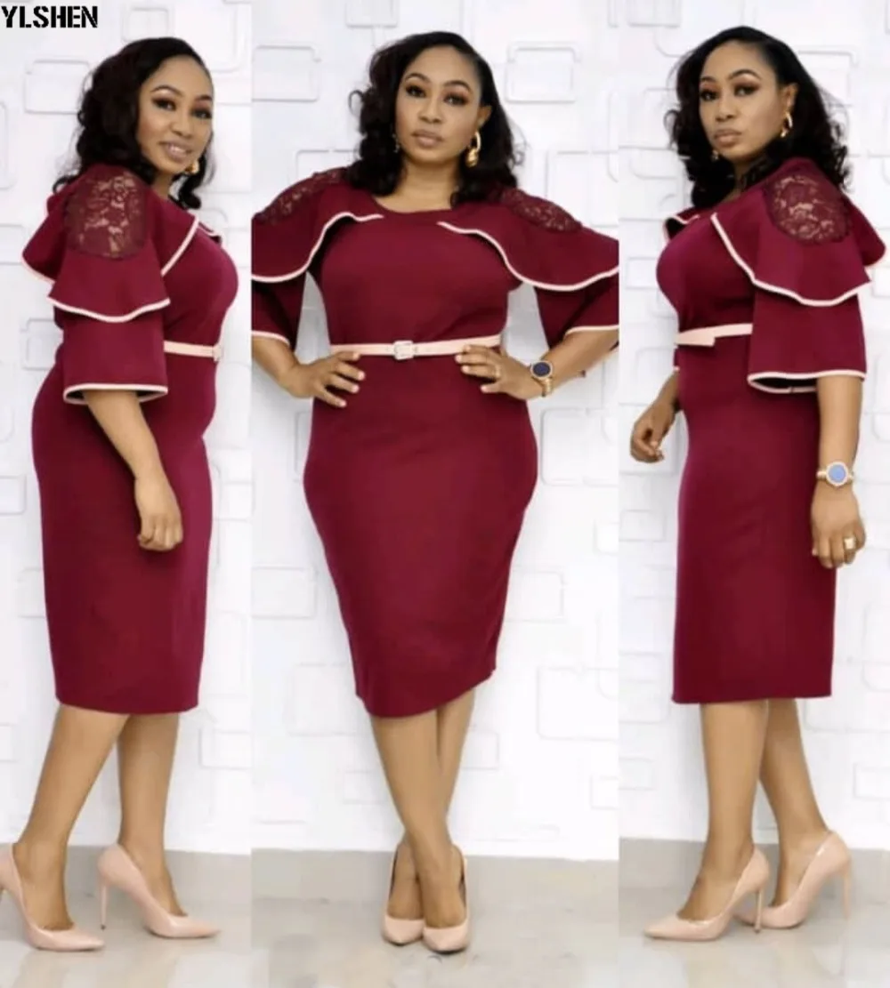 African Style Dresses For Women 2020 Africa Clothing Summer Elegant Ankara Dresses Super Elastic Fashion African Dress For Lady 17