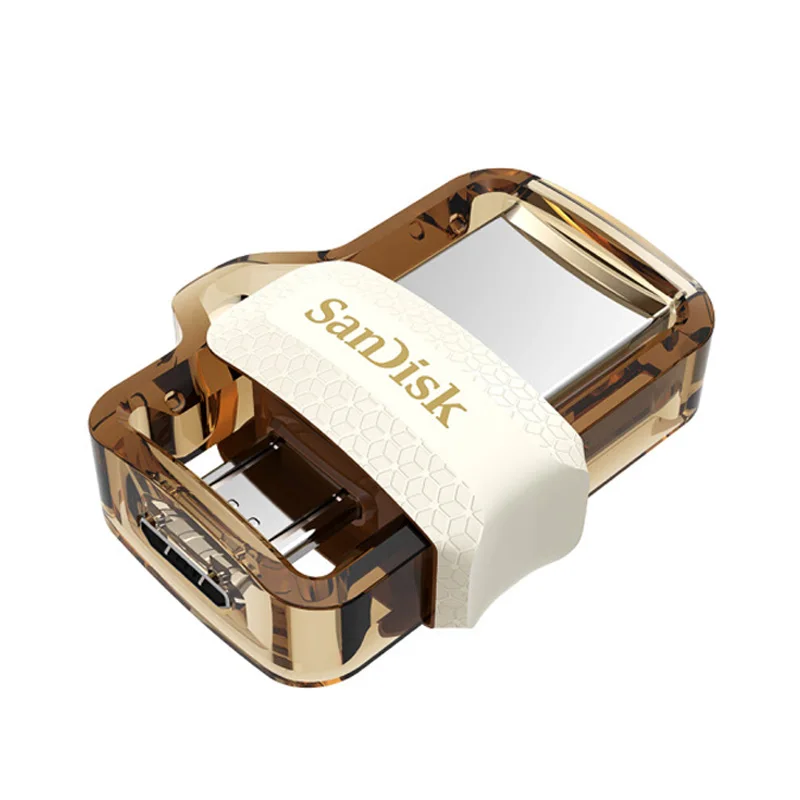 SanDisk Color Pendrive 64GB USB 3.0 OTG Pen Drive Micro Usb Flash Drive 32GB Flash Usb Memory Stick For Phone Tablets - Цвет: M2 Gold