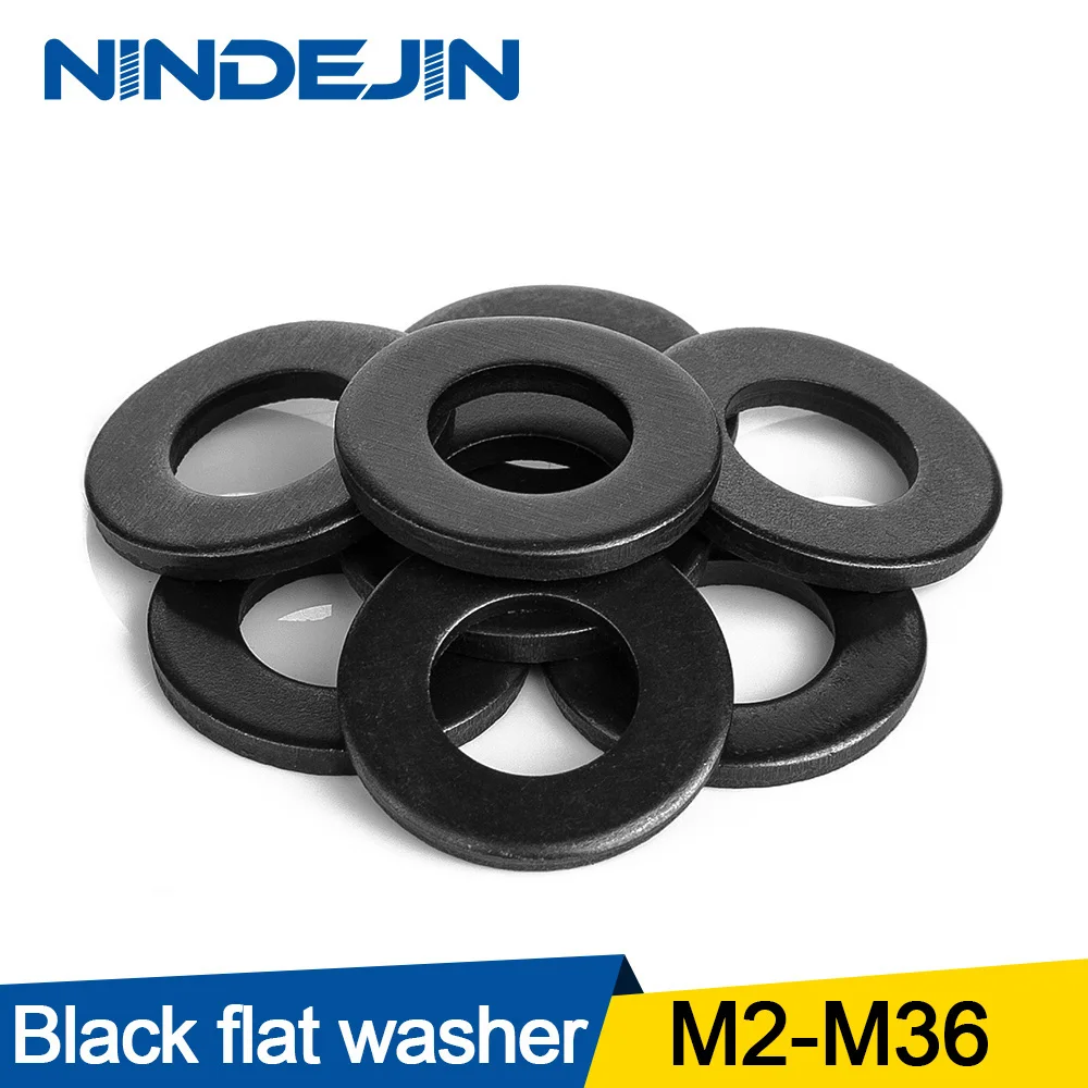 Carbon-Steel Washers-Gaskets Flat-Washer M4 M33 M16 M2.5 M30 M5 M8 M10 Plain M36 1/100pcs