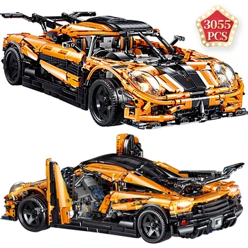 

Technic Fast Creator Expert Bricks Static Furious Supercar Model MOC Set Car Building Blocks Toys Boyfriend Birthday Gift