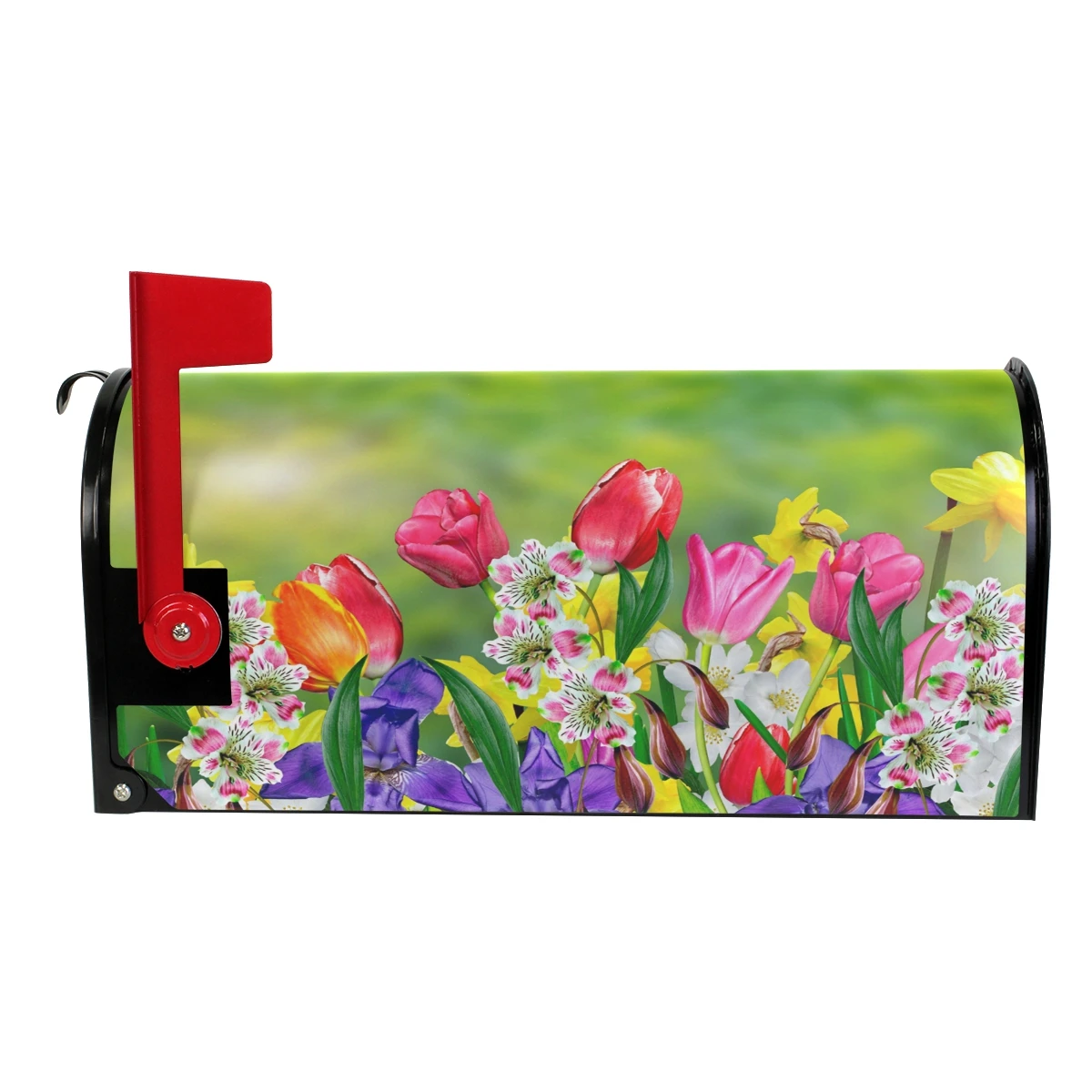 Весенние цветы нарциссы и тюльпаны магнитные почтовые ящики на заказ декоративные почтовые коробки обложки