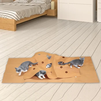 

Creative Cat Agility Training Soft Cushion Classic Colors and Simple Durable Design Bite Blanket Felt Cloth Pet Play Mat