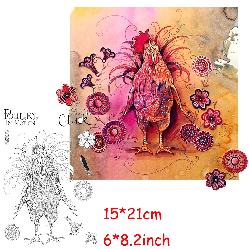 

Poultry In Motion Metal Cutting Dies Beautiful Chicken dies Scrapbooking 2020 For DIY Card Making