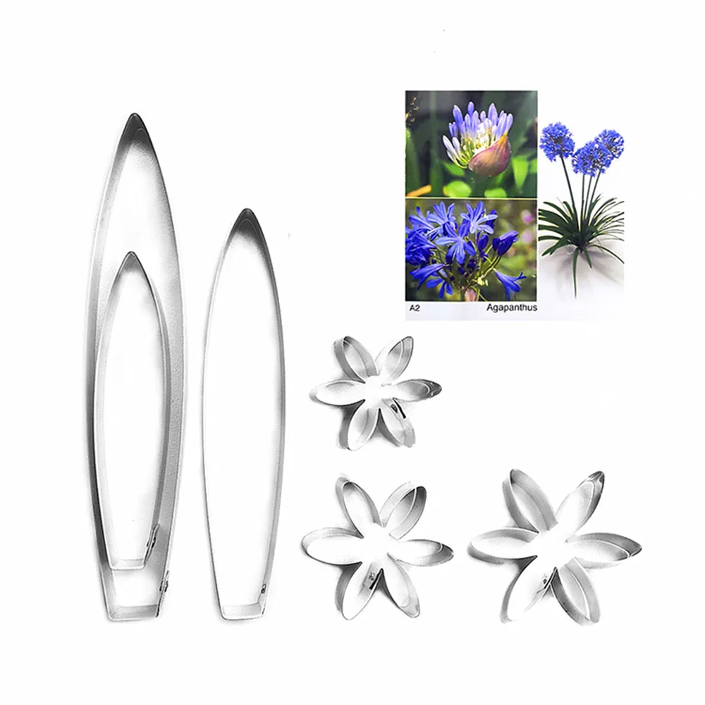 Agapanthus помадка сахар ножи для цветов выпечки Торт украшения Полимерная глина