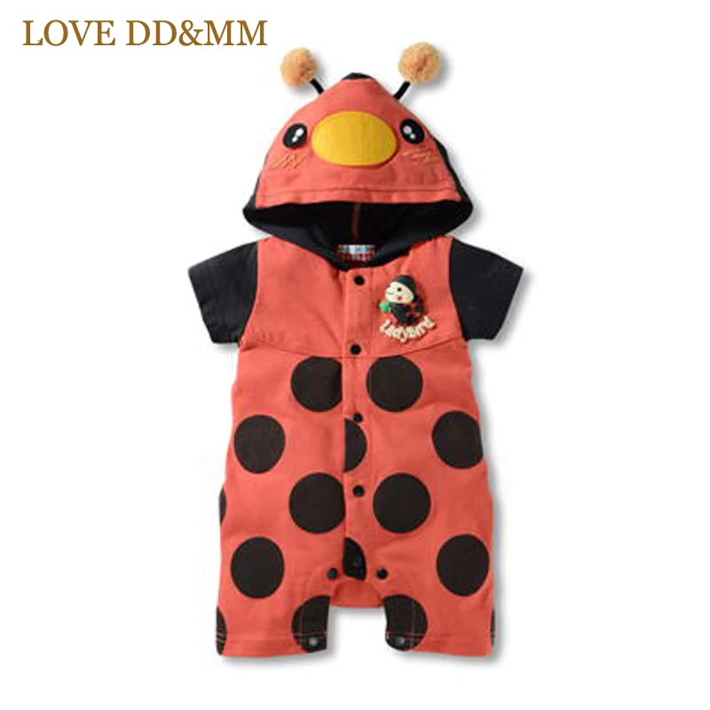 Одежда для детей LOVE DD & MM милый повседневный комбинезон с капюшоном и рисунком из
