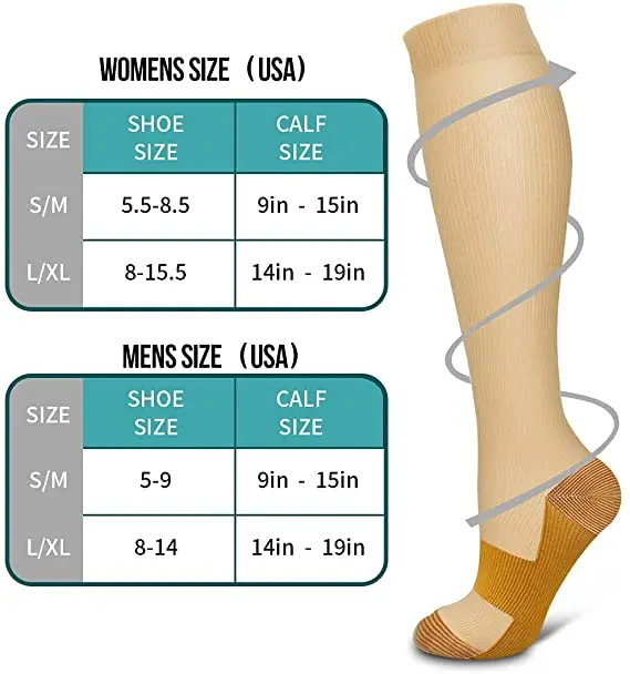 Size S-XXL Compression Socks Men Women Blood Circulation Crossfit Workout Training Sport Recovery Compression Stockings