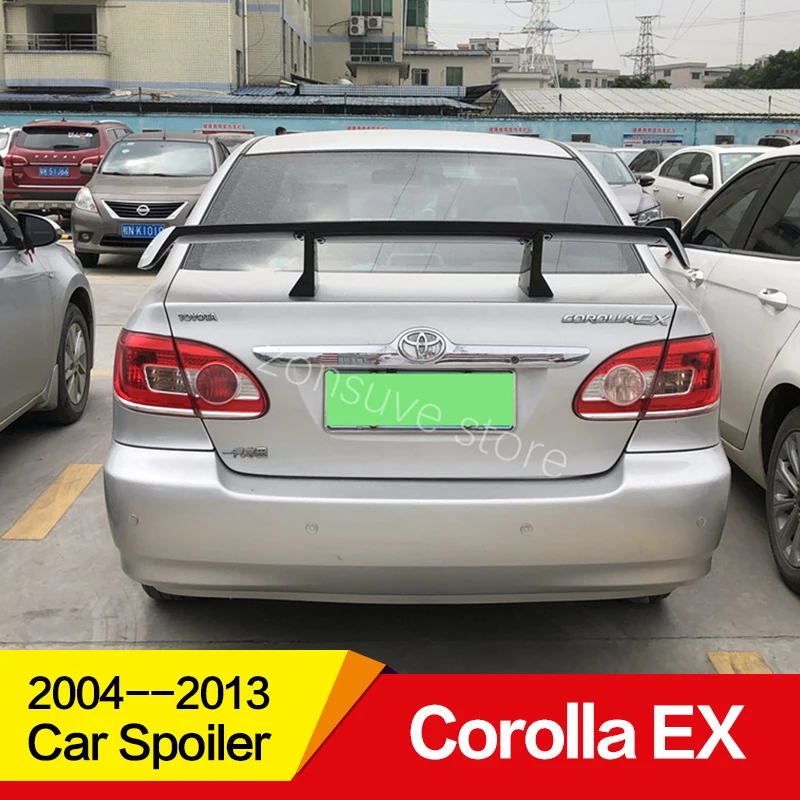 Использовать для Toyota Corolla EX спойлер 2004-2013 год ABS Пластиковый материал заднее декоративное крыло EX стиль GT Спортивные Аксессуары