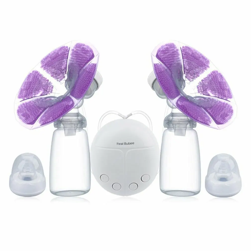 

Double Electric Breast Pump With Milk Bottle Infant USB BPA free Baby Breast Feeding Automatic Massage Postpartum Breast Pump