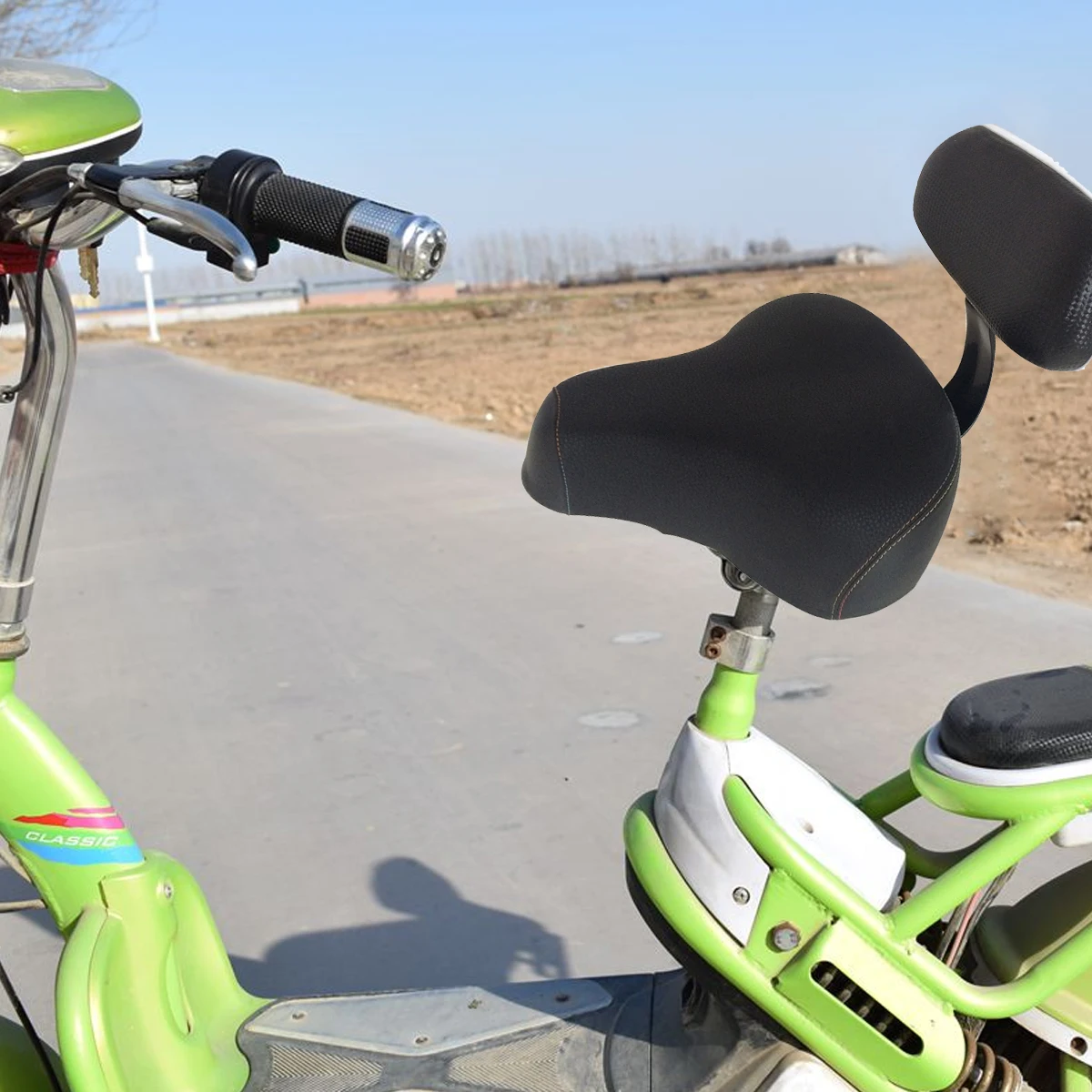 Седло Велосипедное верхнее универсальное переднее с поддержкой задней