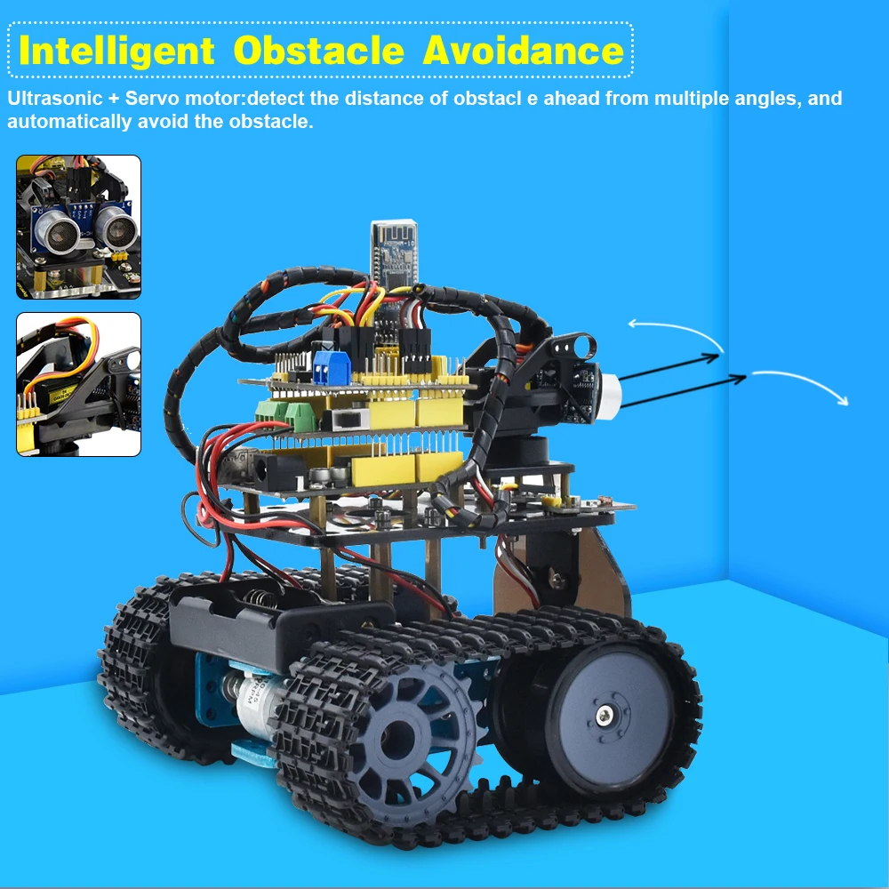 DIY Mini Tank V2.0 Smart Robot Car Kit for Arduino Robot | LK-Tronics