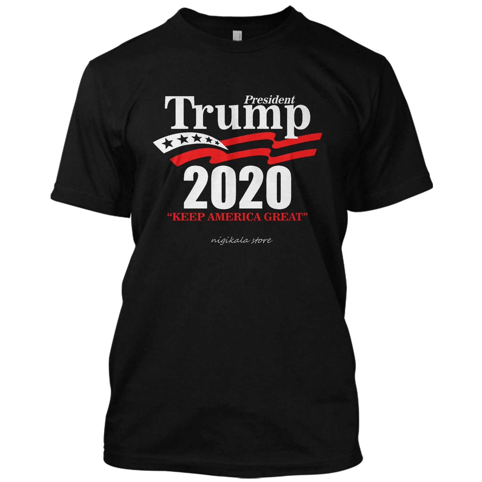 

President Trump 2020 Keep America Great Political T Shirt Graphic Tee