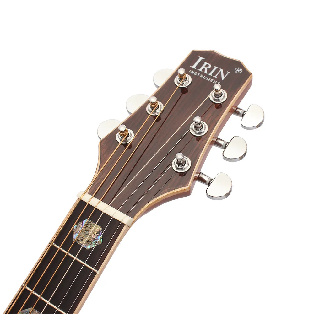 IRIN 6 шт./компл. акустическая флок гитарная струна 009-045 дюйма Сталь Core фосфористая бронза с фирменными Антикоррозионные пальто A108