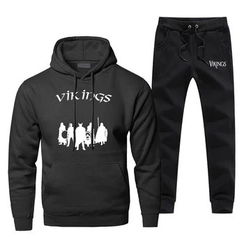 

Tv Show Odin Vikings Sweatshirts Men Die In Battle And Go To Valhalla Hoodies Pants 2pcs Sets Men Harajuku Streetwear Sportswear