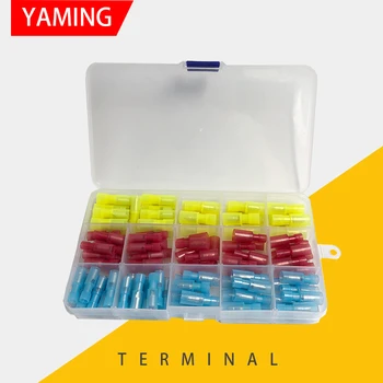 

60pcs Terminal Box Wire Connector Red/Yellow/Blue Universal Compact Male And Female Wiring Connection Splice