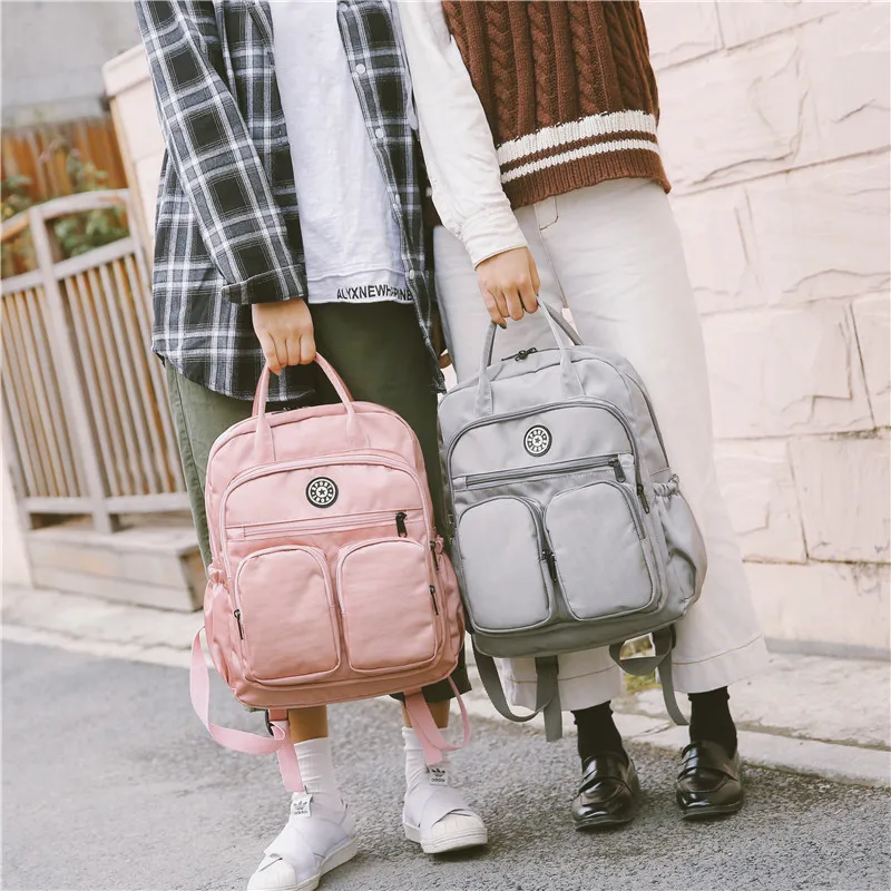 

Backpack Women's Street Snap School Bag Korean-style Harajuku Ulzzang High School Students College Style Versatile Campus Simple