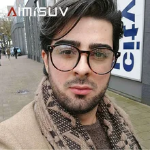 AIMISU брендовые дизайнерские очки, мужские Модные круглые оправы с бриллиантами, женские очки для чтения за компьютером, оптическая оправа, очки