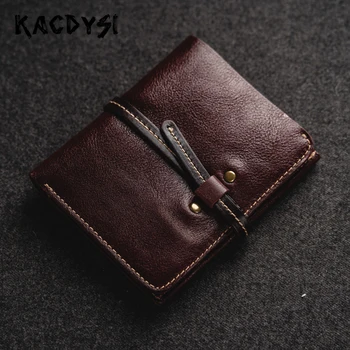 

Real Cowhide Leather Quality Short Women Mens Wallet Money Cash Wallet Retro Latest Carteira Classic Credit Card Holder Coin Bag
