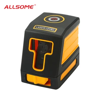 

ALLSOME Mini 2 Lines Laser Level Red Beam or Green Beam Self-Leveling Laser Level