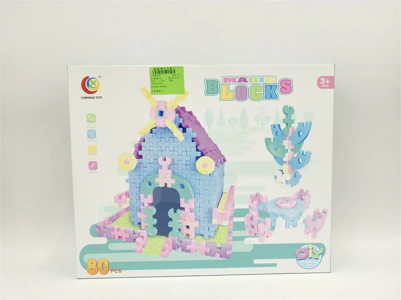 

Hot Selling CHILDREN'S Assembled Fight Inserted Stereo Soft Building Blocks diy enlighten Educational Children Early Childhood F