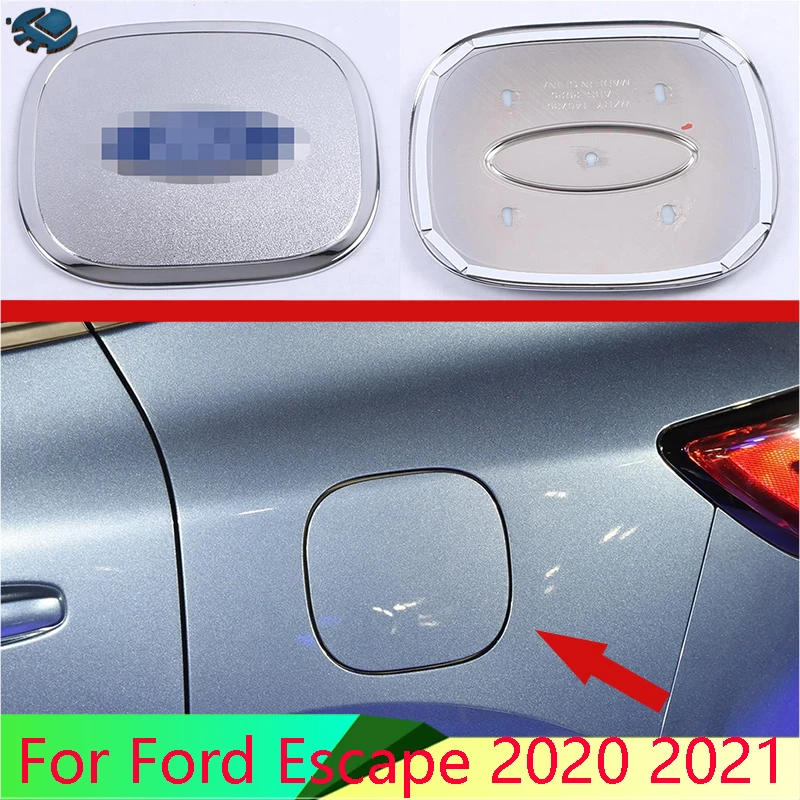 

Автомобильные аксессуары для Ford Escape Kuga 2020 2021, хромированная крышка топливного бака из АБС-пластика, тюнинг автомобиля, защитная крышка для топливного бака