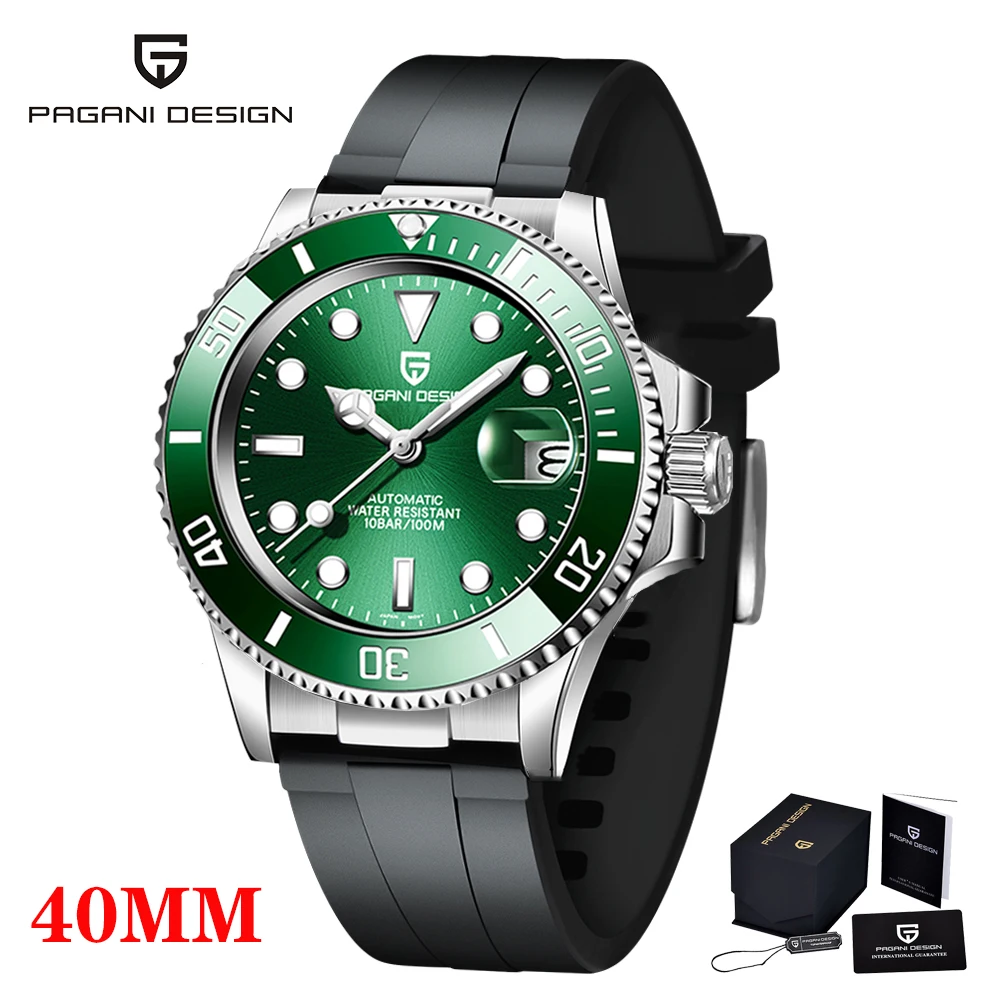 

2021 New PAGANI DESIGN Men's Automatic Mechanical Wristwatch Sapphire Glass 100m Waterproof Japan Nh35a Clock Man Reloj Hombre