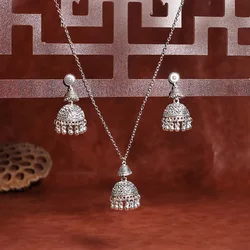 Elegant Gold - Tone Vintage Carved Bells Jewelry Set (HXE495 - 2)