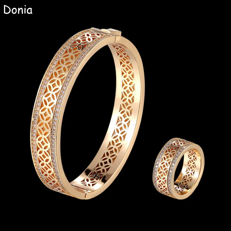 

Donia jewelry Fashion micro-inlaid AAA zircon bracelet luxury classic retro women's jewelry bracelet ring