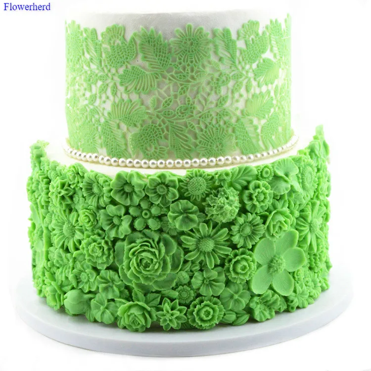 Цветы силиконовая форма для кексиков форма для украшения тортов инструменты для дня рождения Свадебные украшения DIY шоколадное печенье инструмент для выпечки тортов