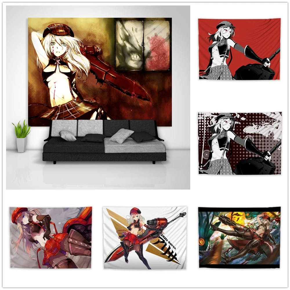 GOD EATER Alisa Ilyinichna Omela Tapestry Art Wall Hanging Sofa Table Bed Cover Home Decor Dorm Gift | Дом и сад