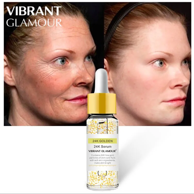 

24k Gold Hyaluronic Acid Lift Face Serum Antiarrugas Facial Soin Visage Blemish Removal Gel Clareamento Skincare Product Glamour