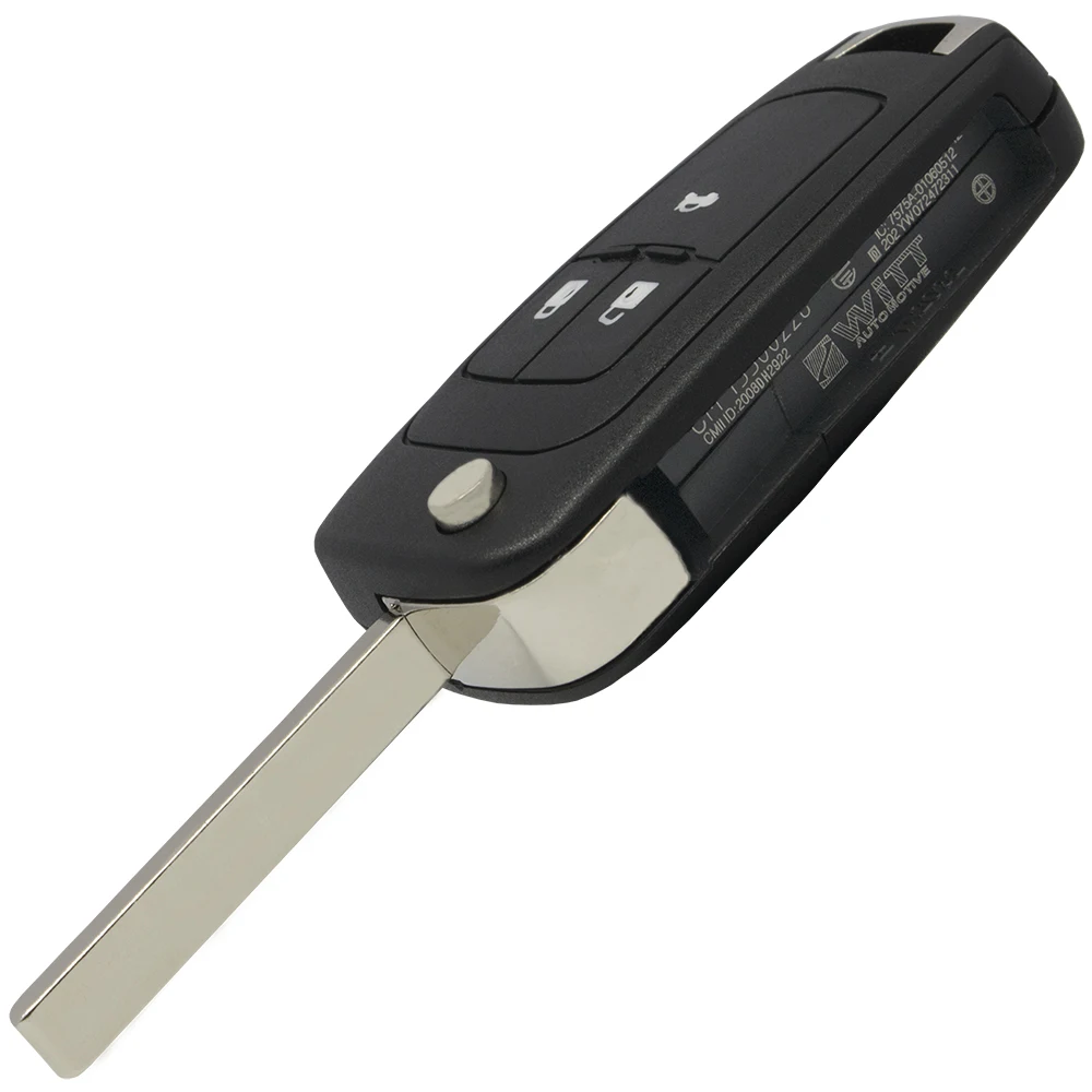 WhatsKey для opel Vauxhall Insignia Astra H J Zafira C для Chevrolet Cruze Aveo Epica 2 3 кнопки складной пульт дистанционного ключа чехол