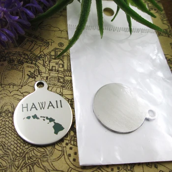 

20pcs--"Hawaii map"stainless steel charms 5 styles for choosing DIY Charms for necklace bracelets