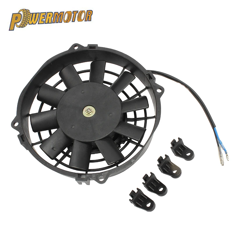 Universal 12V 80W 8in Motorcycle Cooling Fan Car Air Conditioner Condenser Cooling Fan Radiator For 150CC 200CC 250CC ATV Quad motorcycle cooling fan