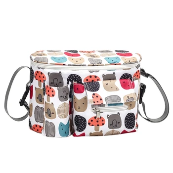 

Multifunctional Baby Stroller Bag Mummy Diaper Bag Infant Stroller Organizer Hanging Storage Basket Large Capacity 3