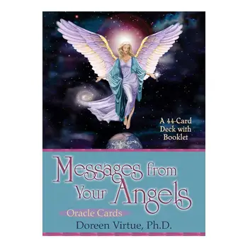 

44PCS Tarot Card Game Messages From Your Angels: What Your Angels Oracle Cards 44 Card Deck Playing For Party Home Gift