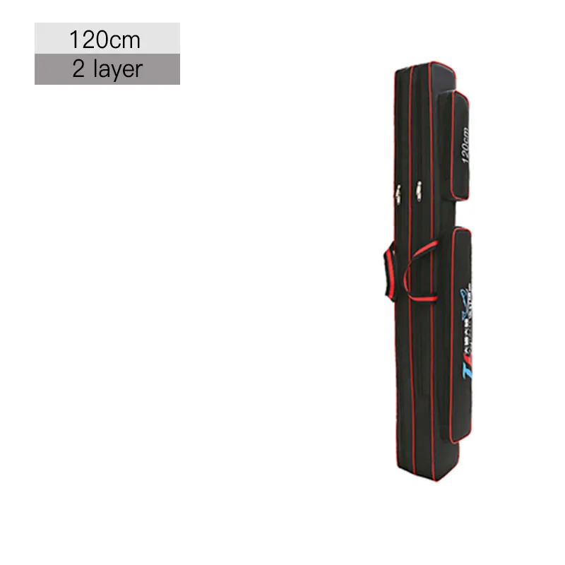 Оксфордская Рыболовная Сумка 120 см 2/3 слойная Складная удочка сумка для живота катушка Рыболовная Снасть сумка для переноски сумка для путешествий сумка для хранения XA155G - Цвет: 2 Layer 120cm A