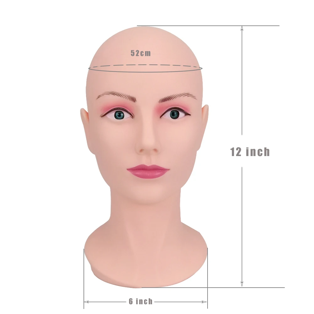 Male Training Head Bald Mannequin Head Wig Stand Manikin Doll Head for Wig Making Display Glasses Hat Display wigs