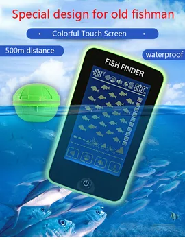 

Portable Fish Finder Echo Sounder 100M Sonar LCD Echo Sounders Fishfinder Echo sounder for fishing in Russian