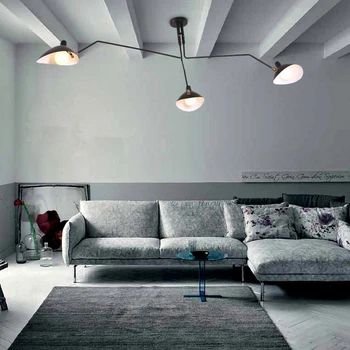 

Nordic Long Arm Duck Mouth Shape Ceiling Light for Living Room 3 lamp sockets