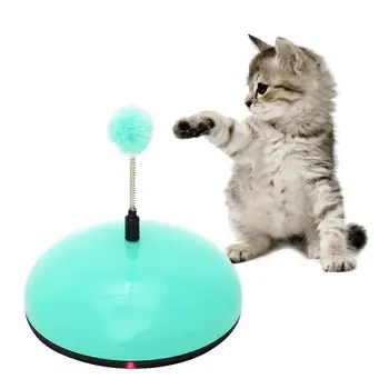 

2020 New Cat Feather Toy Electric Cat Teaser And Hair Cleaner Funny Cat Hair Removal Toy For Pet Hair Cleaning Gatos Cat Toy