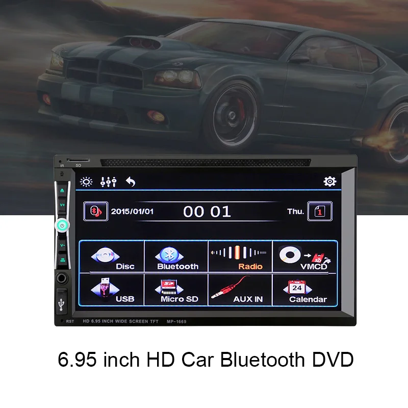 TOSPRA 2 автомобиля Радио HD стерео Мультимедийный Плеер сенсорный экран