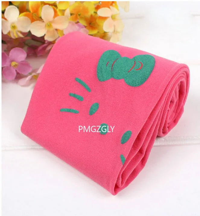 Girl Tights Cat Print Children Kids Pantyhose Velvet Fabric Princess Party Dance Tights Girl Stockings 3-9T Spring Summer kids pantyhose ballet tights toddler tights