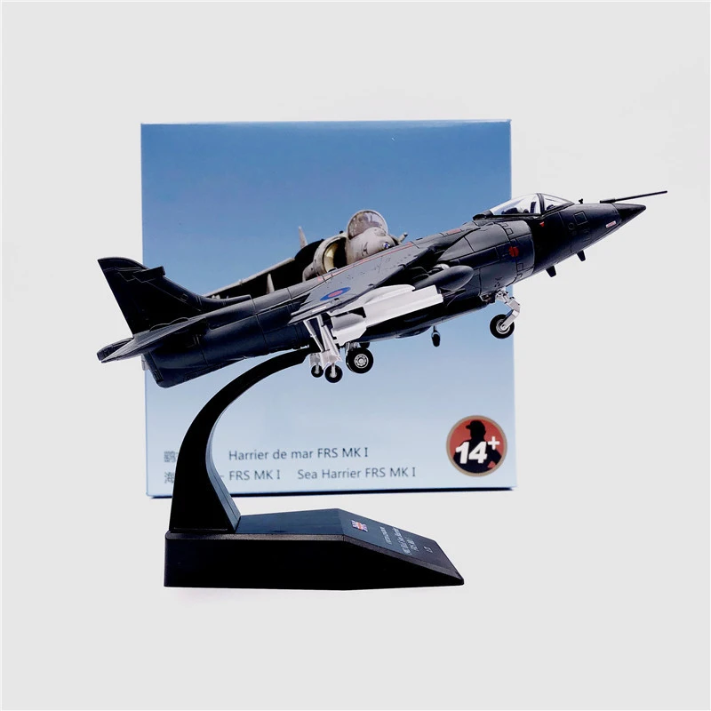 1: 72 Harrier Jump Fighter Jet Metal Airplane Игрушечная модель самолета|Вертолеты самолеты корабли