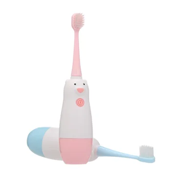 

3-12 Years Children Electric Toothbrush Sonic Battery Teethbrush with 2 Replacement Brush Heads Waterproof Smart Gum Clean Brush