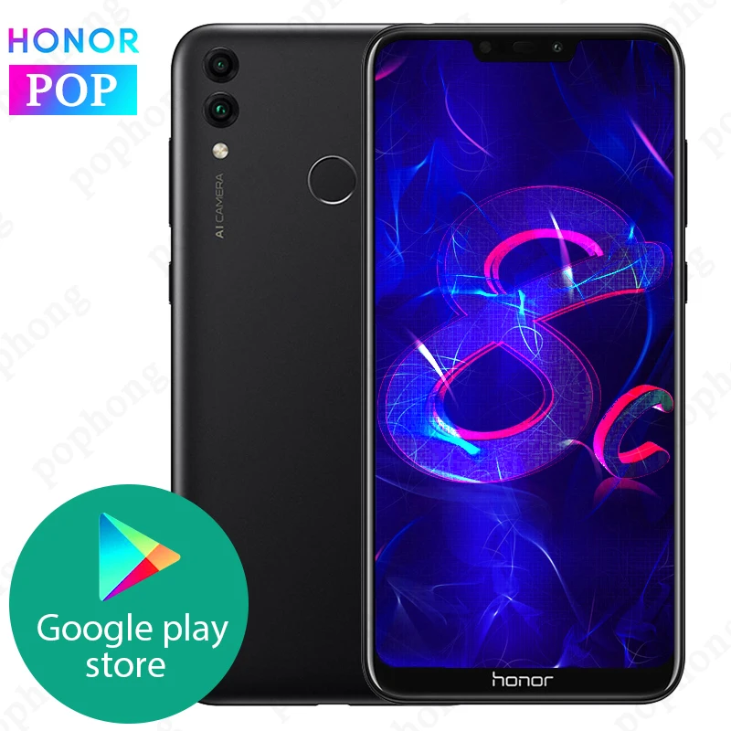 Глобальная прошивка HONOR 8C мобильный телефон 6 26 дюймов полный экран Snapdragon 632