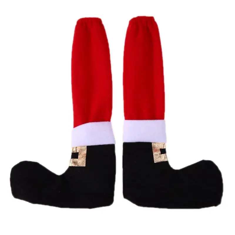 

2pcs Christmas Chair Leg Chair Foot Covers Party Christmas Table for Home Natal Noel Dinner New Year Decoration Navidad