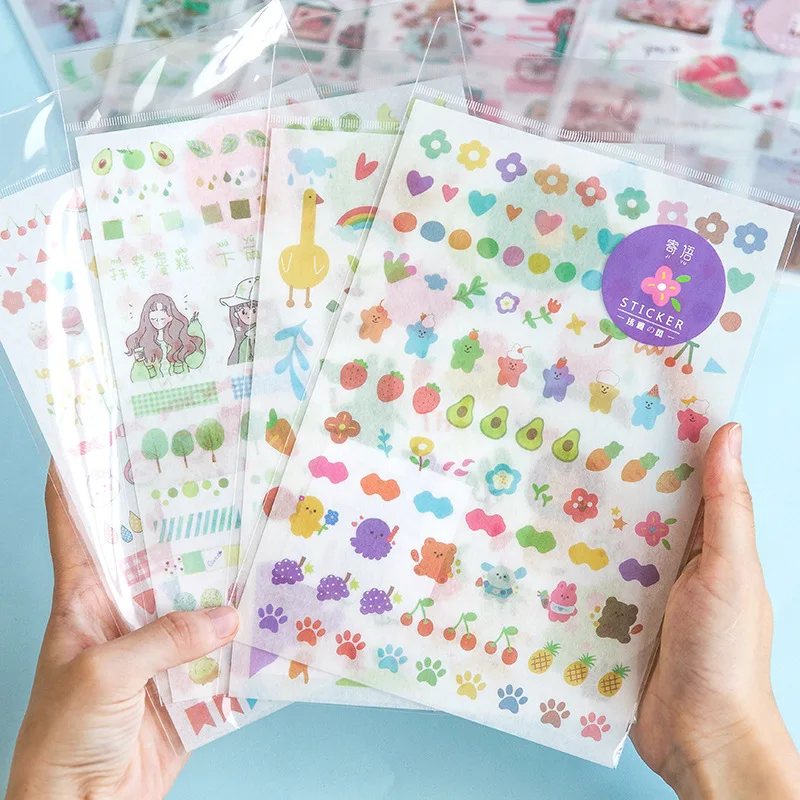 

30 set/lot Kawaii Stationery Stickers Full of vitality series Decorative Mobile Stickers Scrapbooking DIY Craft Sticker
