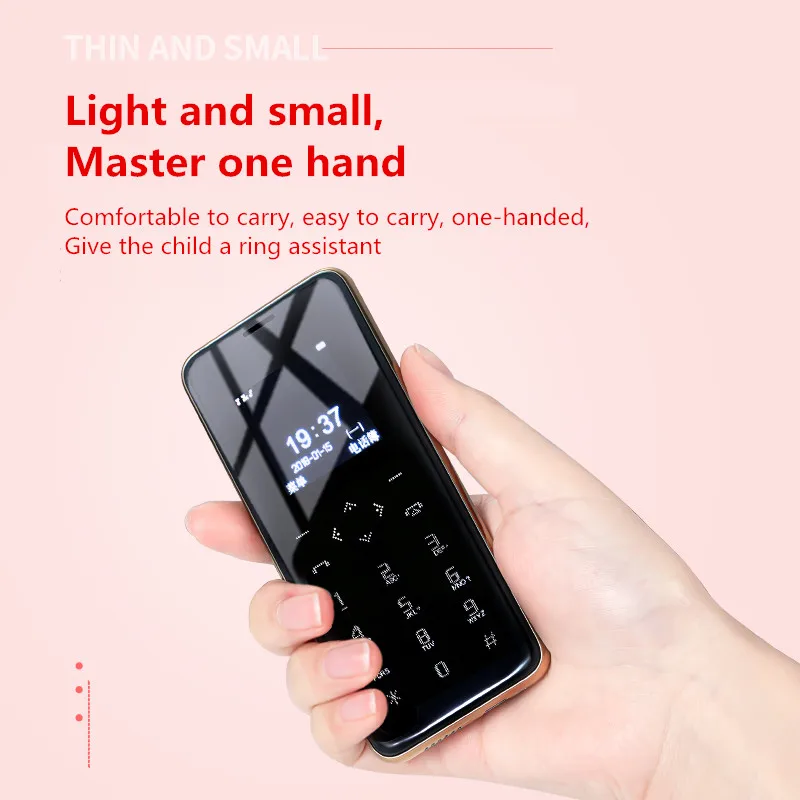

I8 Fashion Retreat Net Cellphone No Game Network Mobile Phone Mini Cute Children's Small Touch Screen MP3 Phones Quit Addiction