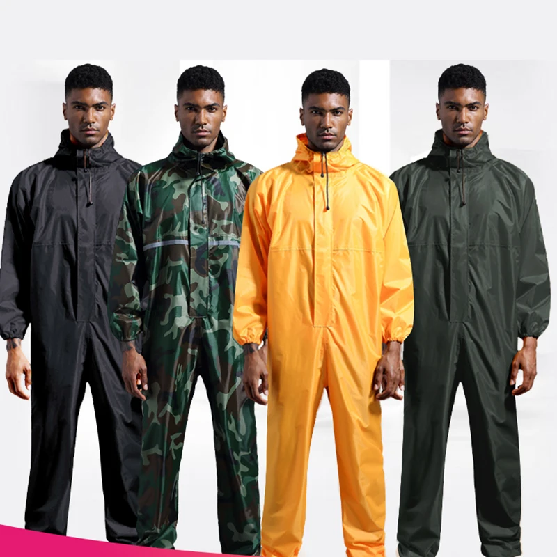 Waterproof Jumpsuit Rain Coat Men 